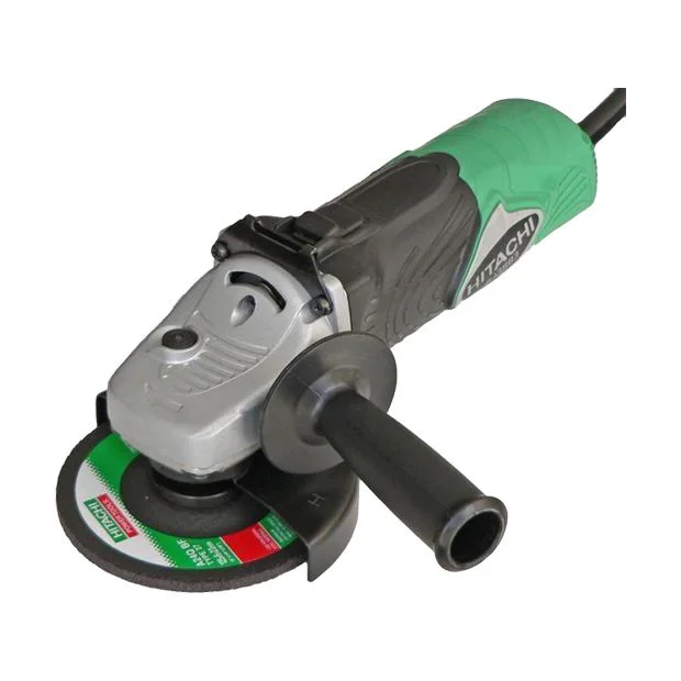 Miniamoladora Hitachi G13SN de 840 W, de tamaño reducido y manejo cómodo.