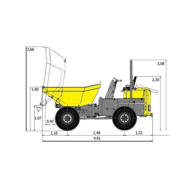 Dumper Wacker Neuson 6001 Alquiler Online Diagrama 2
