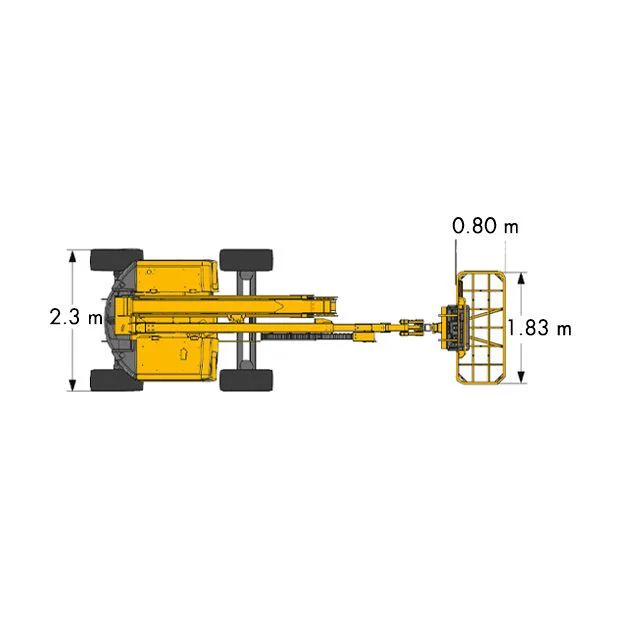 Diagrama 3 Brazo articulado diésel – 16 m Haulotte HA 16 RTJ PRO