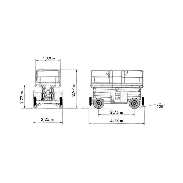 Alquiler Tijera Diésel Haulotte H18SX