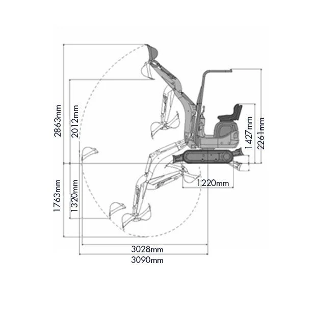 Diagrama mini excavadora Waker Neuson 803