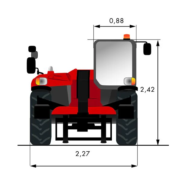 Diagrama 1 Manipulador telescópico 3500 kg a 13 m Manitou MT 1335 Easy