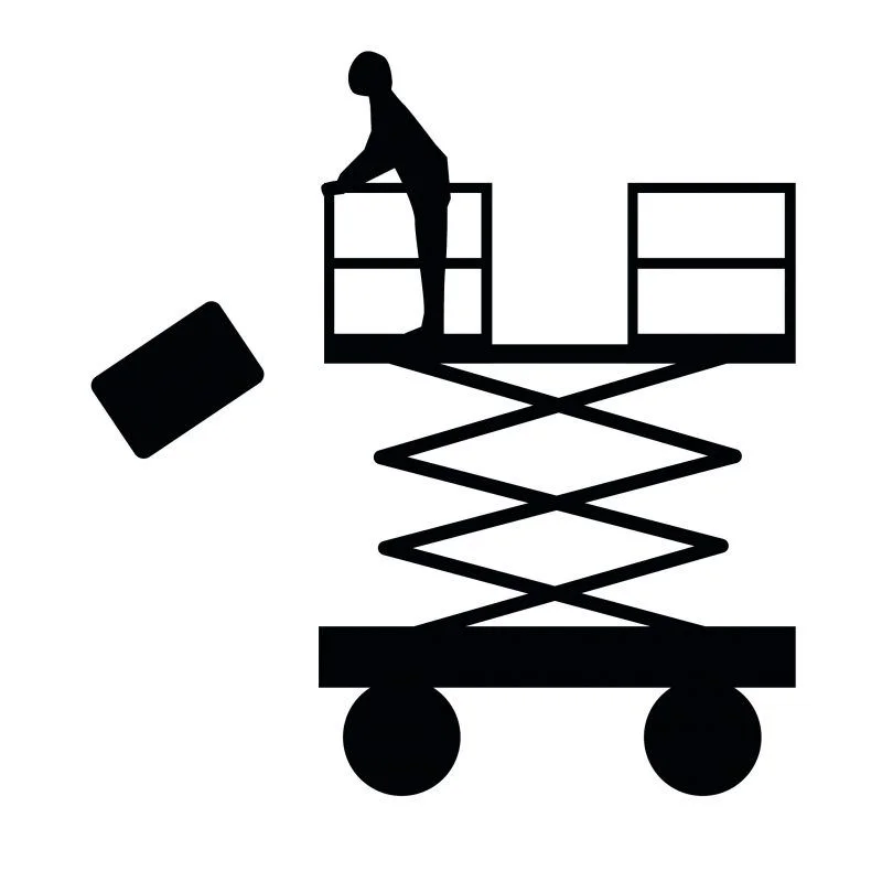Riesgo laboral de caída de materiales