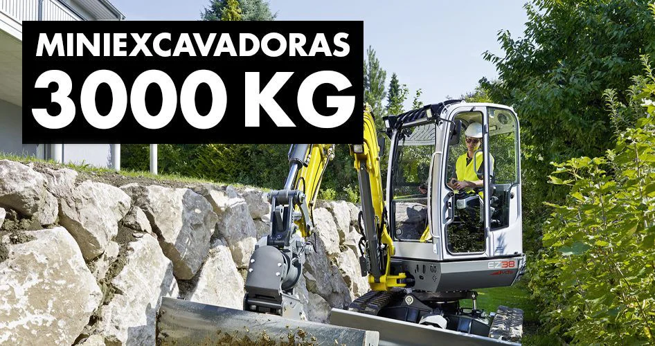 Miniexcavadoras de 3000 kg