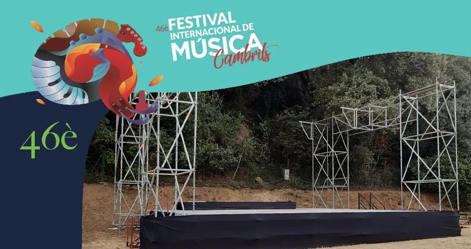 Montaje estructuras festival Musicab Cambrils