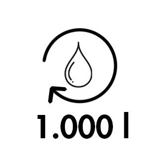 Suministro inicial de agua de 1000 litros