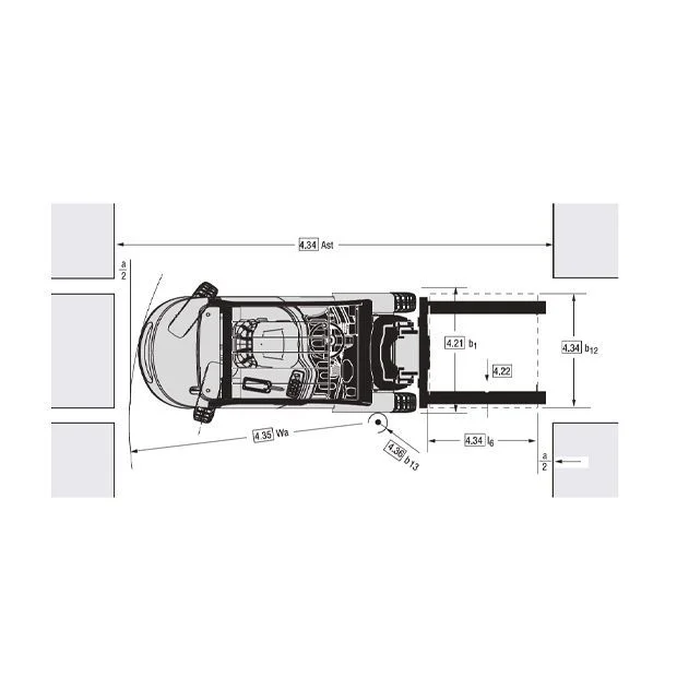 Diagrama 2 Alquiler Carretilla elevadora 3000 kg Clark GTS30