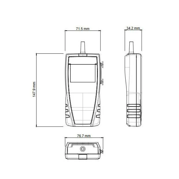 Diagrama Termoanemómetro de hélice Sauermann LV110