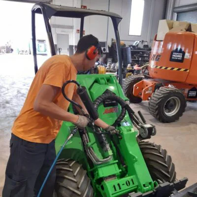 restauración pala cargadora