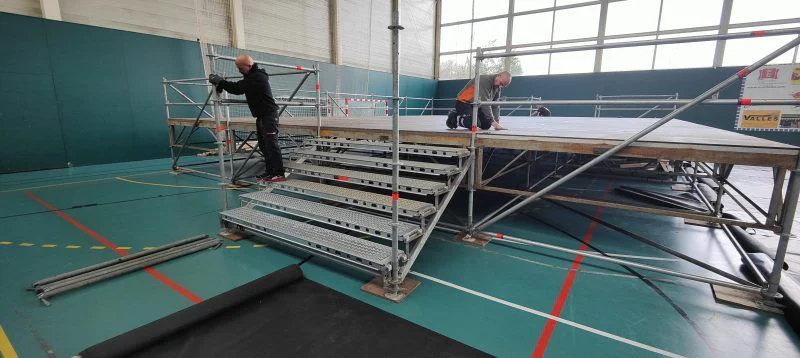 escenario polideportivo carnaval