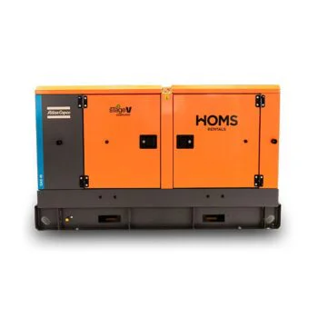 Alquiler de generador StageV 40 kvas Dagartech: Equipo trifásico insonorizado para uso industrial.