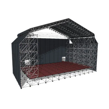 Escenario con cubierta Keder XL