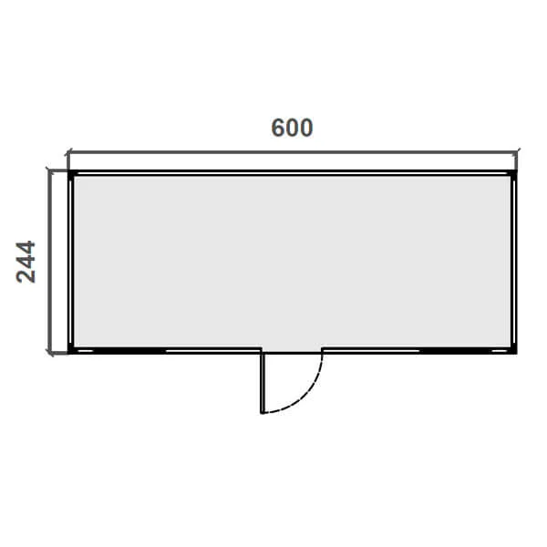 Oficina prefabricada para Eventos – 6 m Diagrama