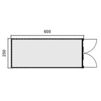 Contenedor blindado – 2,50 m x 6,00 m Diagrama