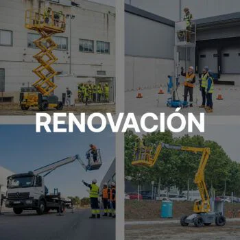 Curso de formación de elevador unipersonal + plataforma sobre camión + tijera + brazo