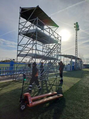 torre andamio para eventos