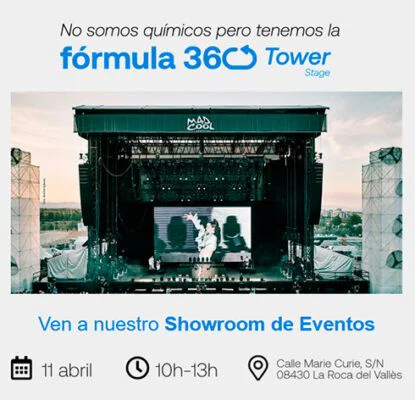 alquiler escenario tower 