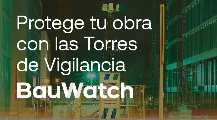 Banner del sistema de videovigilancia Bauwatch