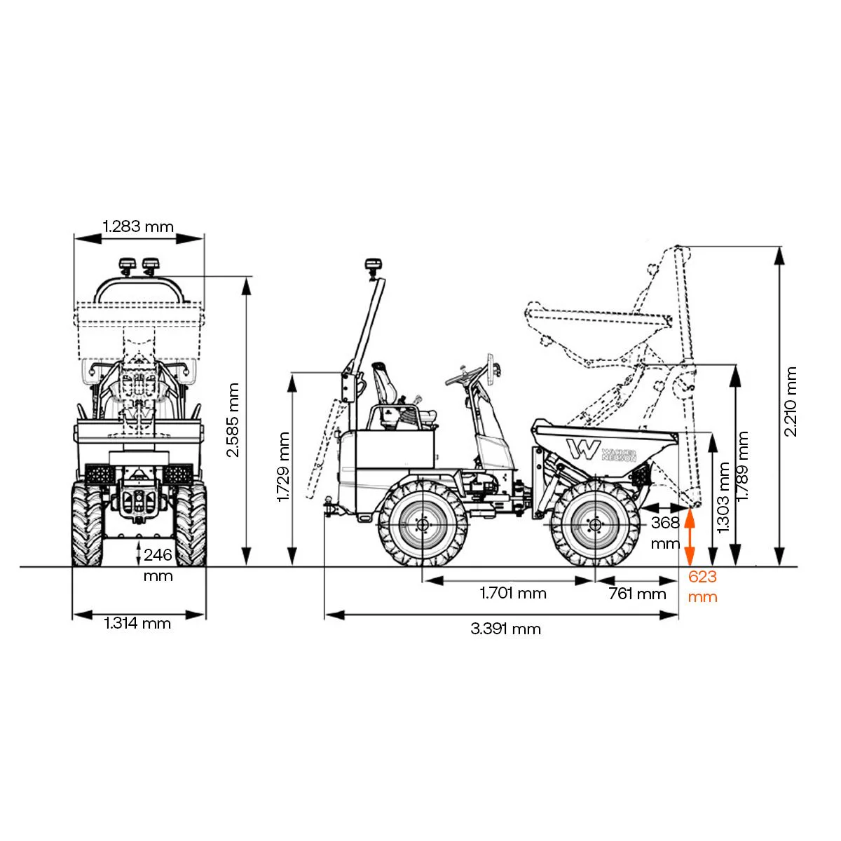 dumpertolvagiratoria_wackerneuson_dw15_alquiler_homsrentals_diagrama