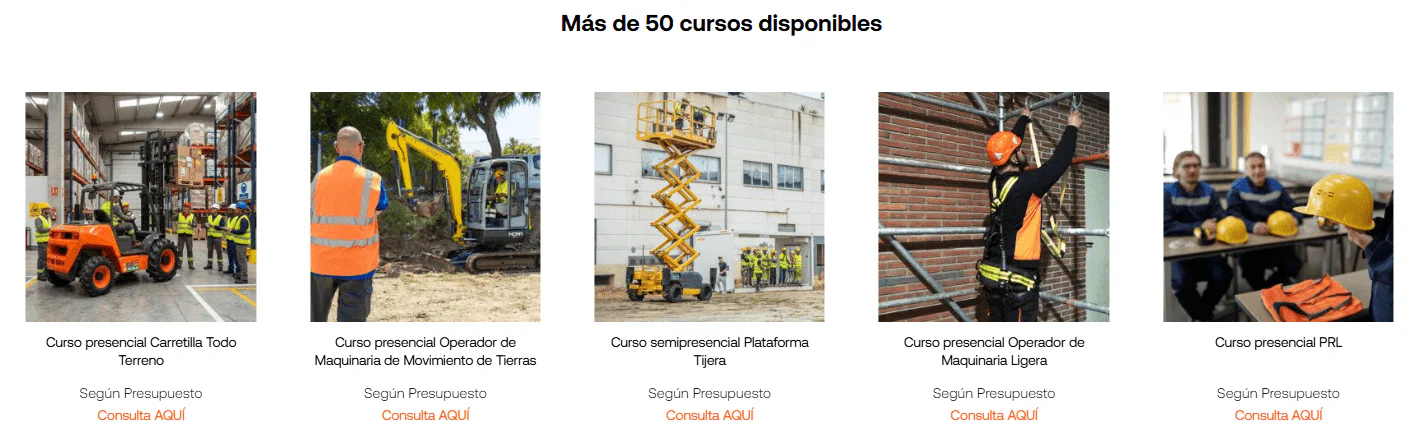 cursos de formacion maquinaria