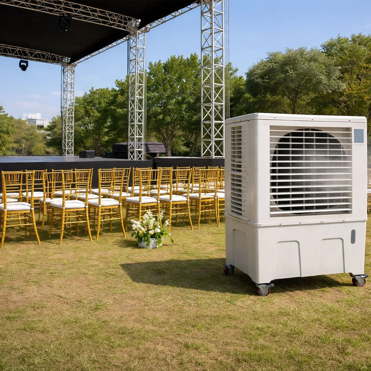 Uso Climatizadores evaporativos para eventos