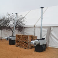 Generador de aire caliente para eventos